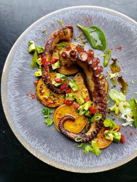 Grilled Octopus enjoy healthy delicious cuisine
