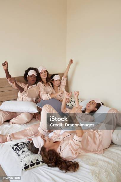 Female Friends Kidding Around Stock Photo - Download Image Now - Sorority, Sister, University
