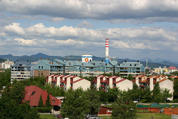 urban capital block in capital city in slovenia ljubljana slums stock pictures, royalty-free photos & images