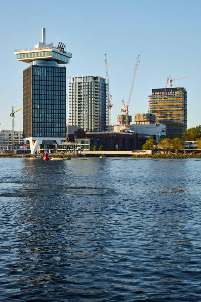 istock Amsterdam ADAM Tower skyline at sunset 1398964741