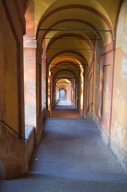 Bologna "arcades" Italy Emilia Romagna Bologna porticus to Madonna di S Luca porticus stock pictures, royalty-free photos & images