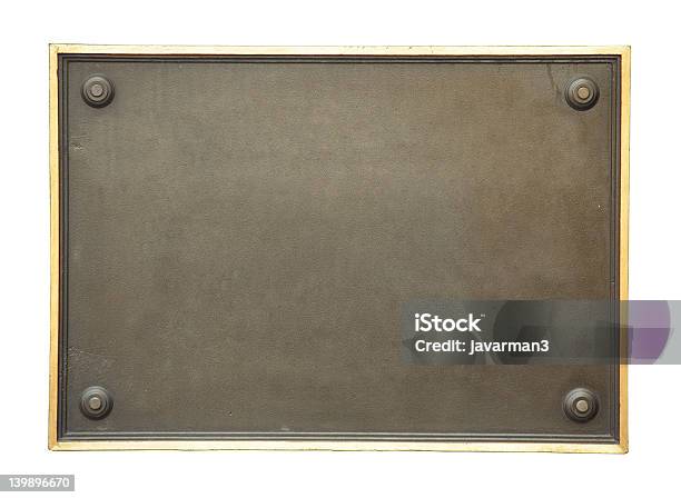 Empty Metal Frame Stock Photo - Download Image Now - Backgrounds, Bronze - Alloy, Bronze Colored