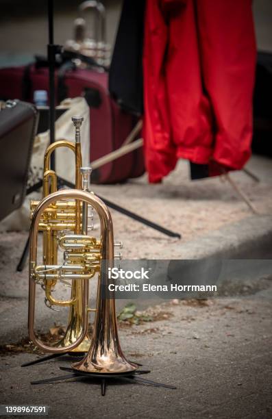 Flugel Horn Stock Photo - Download Image Now - Trumpet, Flugelhorn, Photography