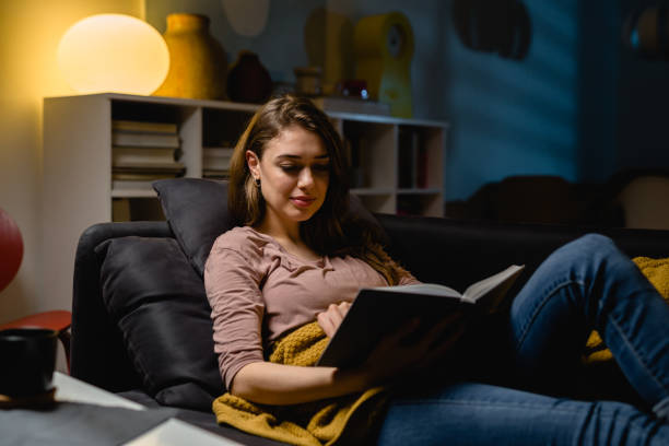 istock woman feeling relaxed at home 1398971023