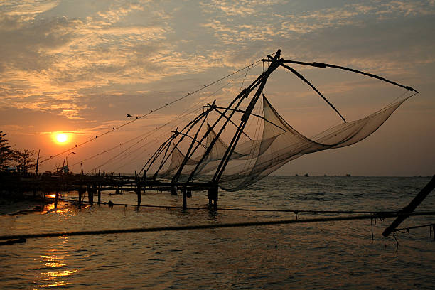 istock Chinese fishing nets 139897133