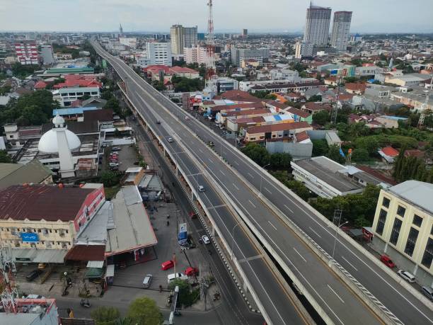 istock Toll roads in makassar city 1398971415