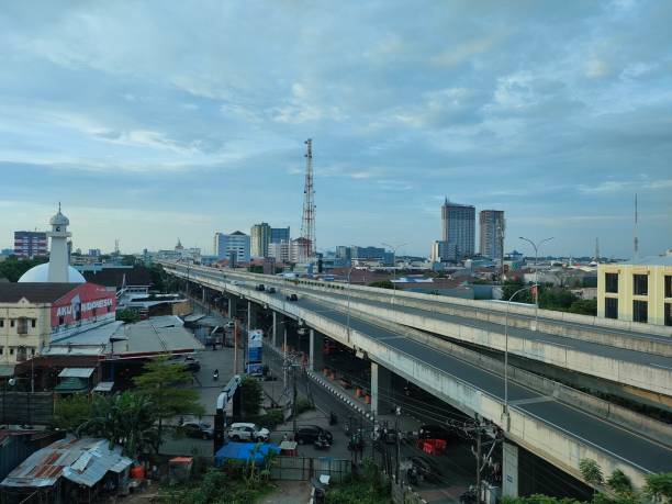 istock Toll roads in makassar city 1398971685