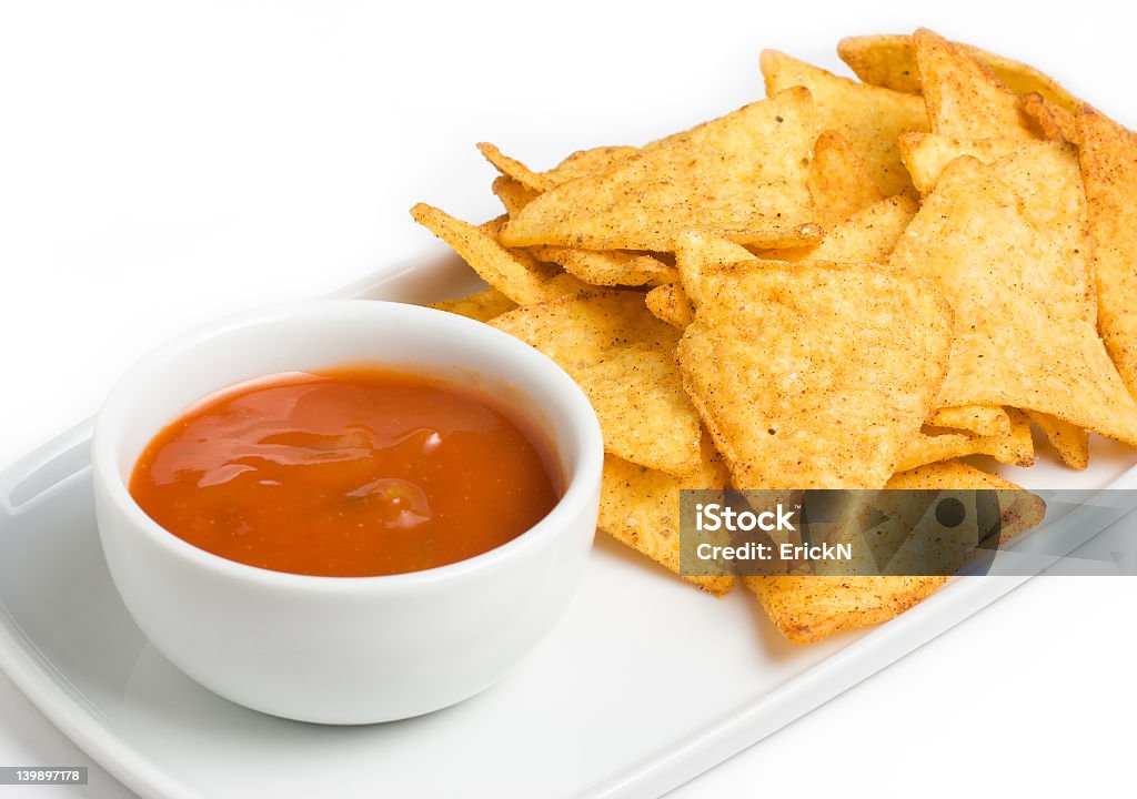 chips de tortilha - Foto de stock de Antepasto royalty-free