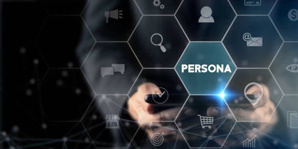 istock Buyer or customer persona concept. Psychology profile or characteristics. Personalized marketing. Data analytics for plan. Touching on persona text surrounded with persona icon on smart background. 1398971972