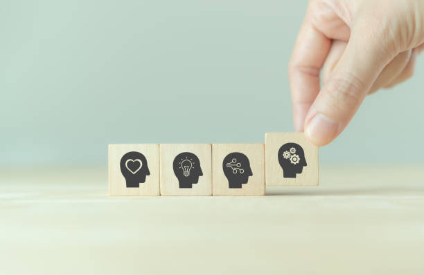 istock Power skills concept. Need of skills for digital and technology evolution. Soft skill, thinking skill, digital skill. Hand holds wooden cubes with 