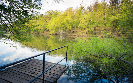 The first Lake in Maksimir Park or Prvo Jezero u Maksimirskom Perivoju ili u Parku Maksimir - Zagreb, Croatia (Hrvatska)