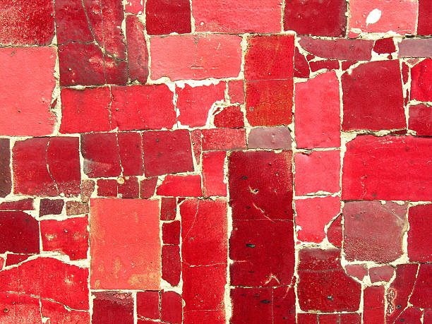 Ceramic tile mosaic stock photo