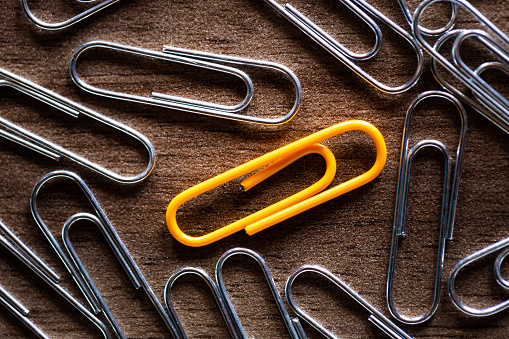 safety pin isolated on white background