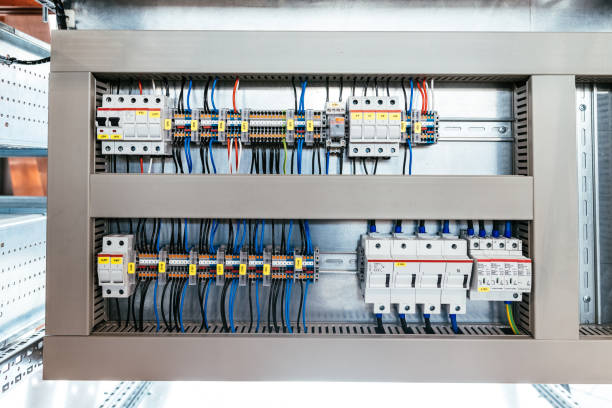 istock Fuses and switch boards. Electricity in industry 1398981412