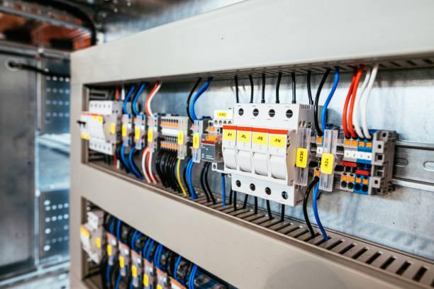 istock Fuses and switch boards. Electricity in industry 1398981479