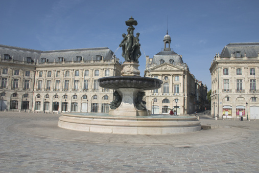 Center historical with fountain Bordeaux