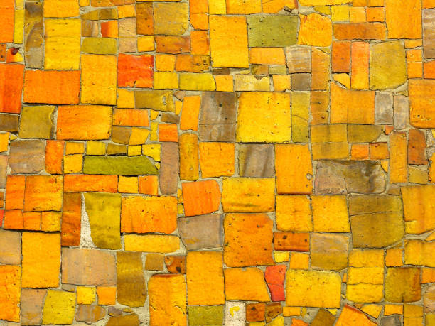 Ceramic tile mosaic stock photo