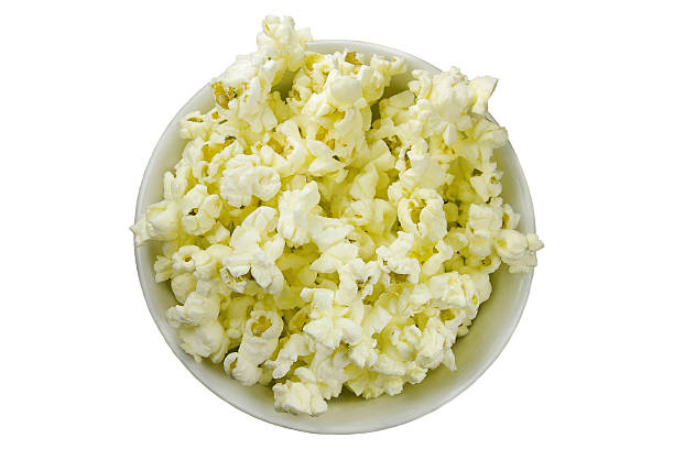 popcorn bowl stock photo