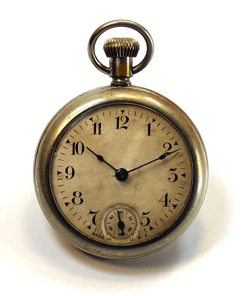 istock An antique pocket watch on a white background 139898477