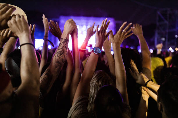 istock Raise your hands for this great music festival! 1398990185