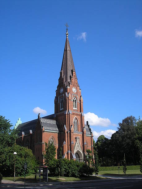 Church in Sweden stock photo