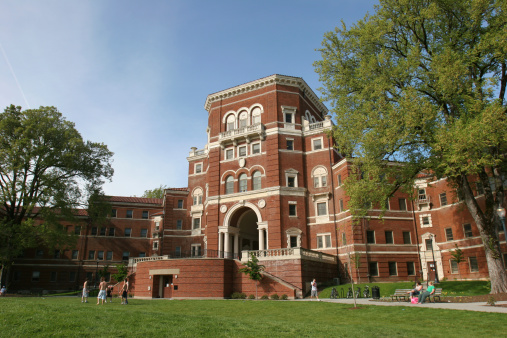 University college campus - brick building.