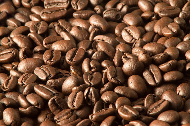 Coffee grains stock photo