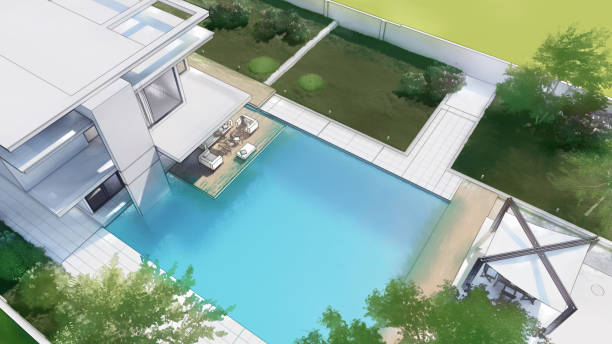 istock Architecture design of a luxury house 1398997071