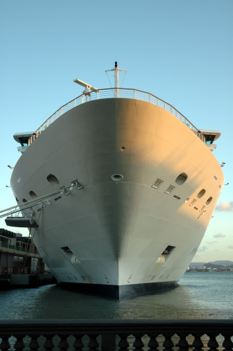 bow of cruise ship