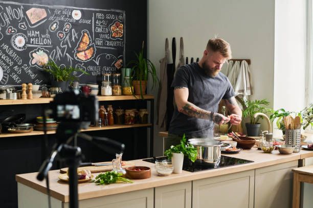 istock Modern Chef Peeling Shrimps 1398999447