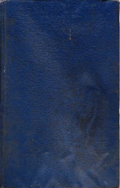 istock Book 1960's weathered old blue woven cover 139899981