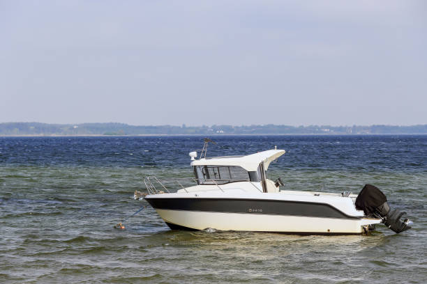 istock A lonely yacht moored at the seashore 1399000119