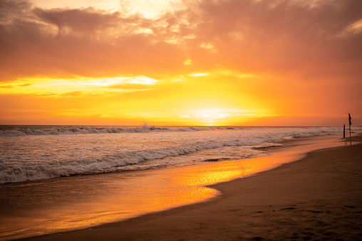 Sunset in Mazatlan beach