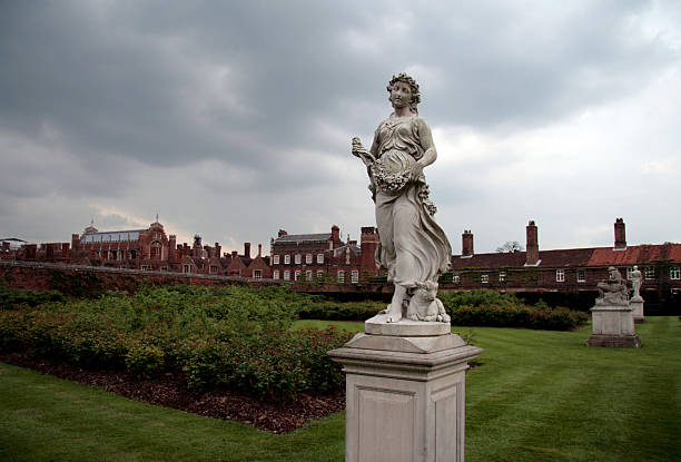 Statues in an garden