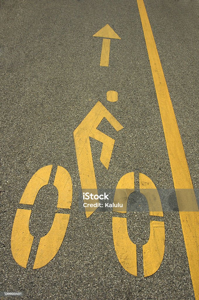 Os ciclistas isso - Foto de stock de Amarelo royalty-free