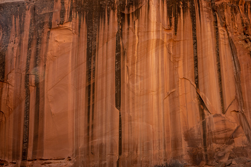 Abstract detail of a grand canyon rock wall in brown,Navajo Point morning,Arizona, USA,Nikon D3x
