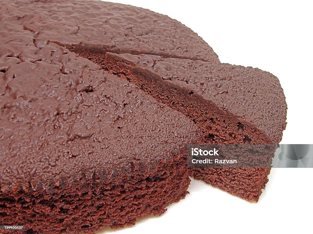 Bolo de Chocolate-peças - Royalty-free Alimentação Não-saudável Foto de stock