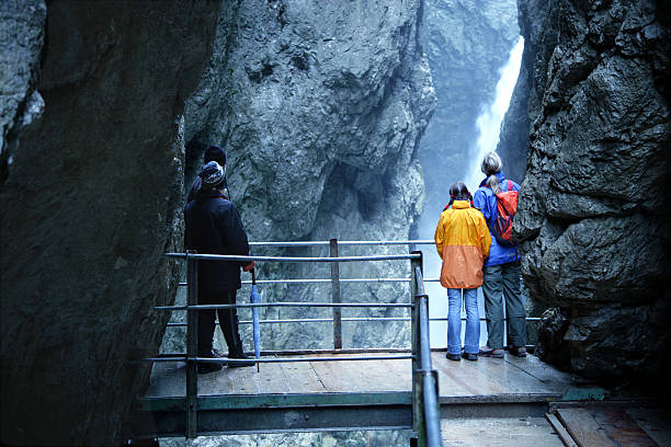 Burrone di visitatori - foto stock