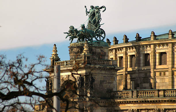 Chariot In Dresden, Germany stock photo
