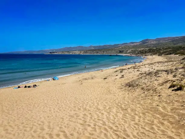 People at Lara Bay beach, Cyprus.