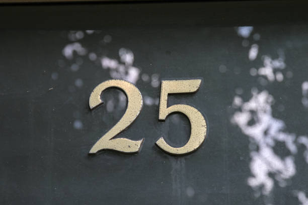 istock metal number on house wall 1399008610