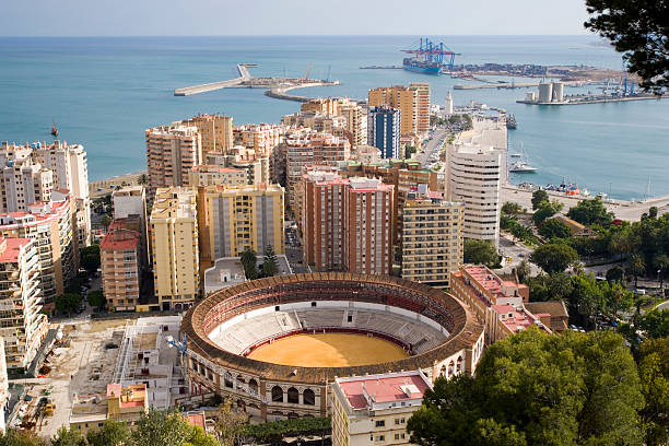 istock Aerial view of Malaga in Spain 139900932