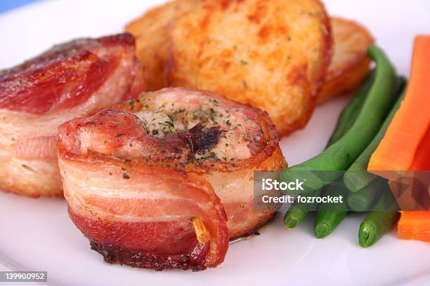 Chicket Fillet Mignon Stock Photo - Download Image Now - Bacon, Chicken Meat, Wrapping Paper