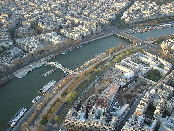 paris cityscape stock photo