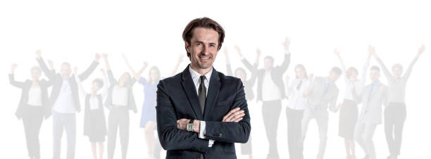 istock Successful business man and team 1399015685
