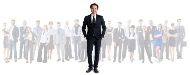 istock Businessman in front of colleagues 1399015690