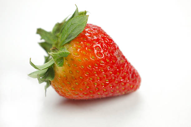 strawberry on white stock photo