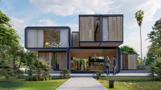 istock Stylish contemporary house 1399016733