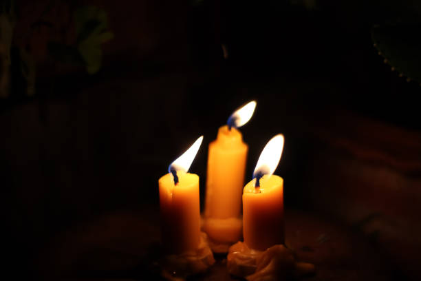 istock Candle light in the dark , Candle light background 1399016939