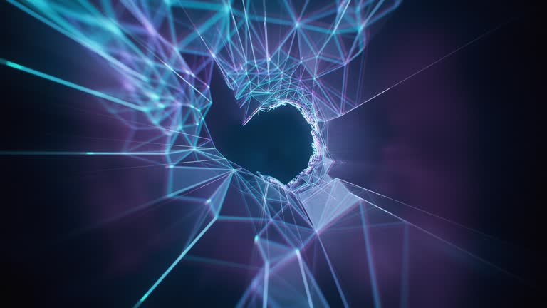Digital generierte Animation, nahtlos loopbar. Perfekt einsetzbar für eine Vielzahl von Themen im Zusammenhang mit digitaler Innovation, Computersoftware oder Technologie im Allgemeinen.